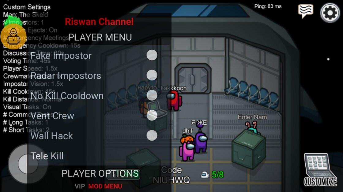 Download Among Us Mod Menu 2021.6.30 for Android