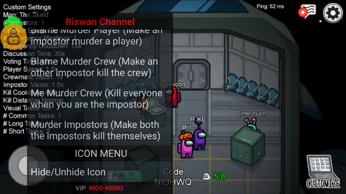 Download Among Us Mod Menu 2021.6.30 for Android