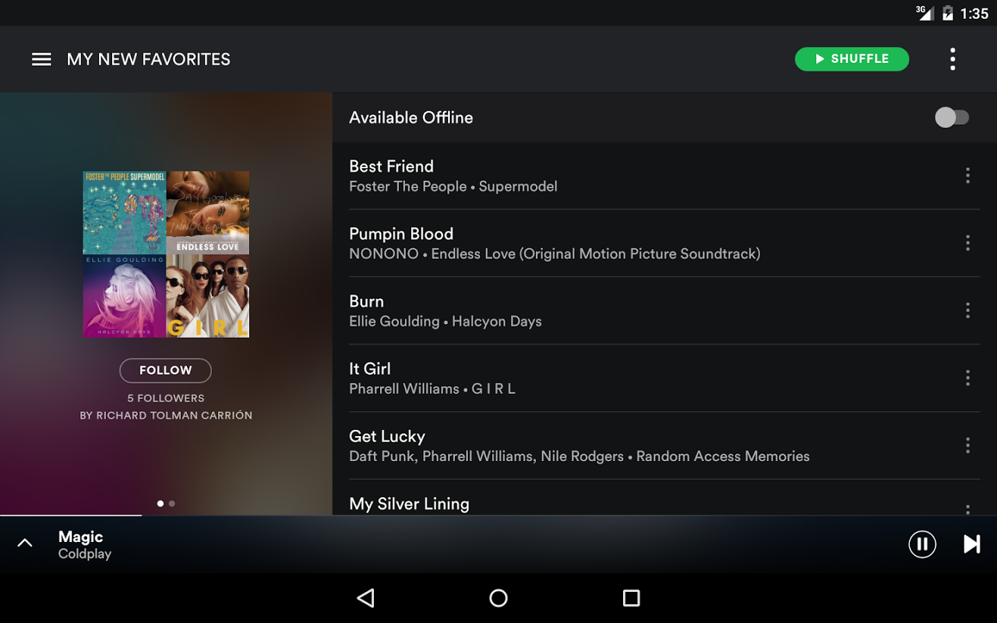 download the last version for android Spotify 1.2.14.1149